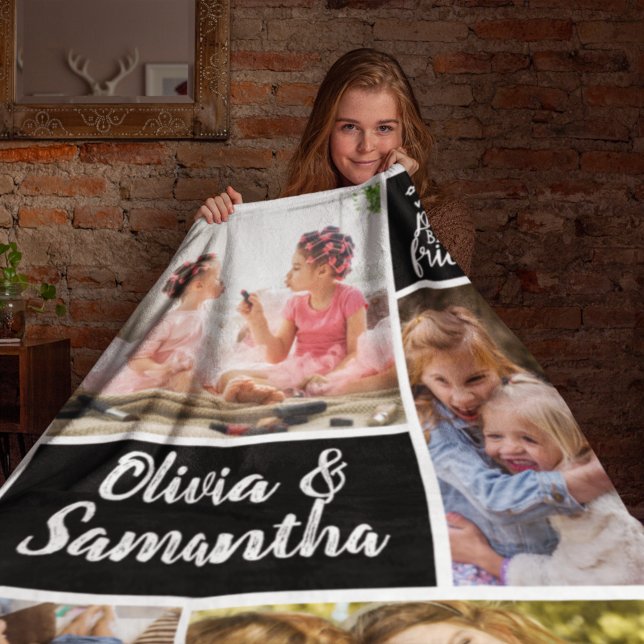 Cobertor De Velo Tendência de Melhores Amigos para a Colagem de Fot (Criador carregado)