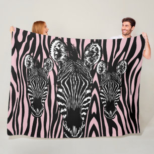 Cobertor De Velo Tendy Pink Zebra Herodes em Zebra