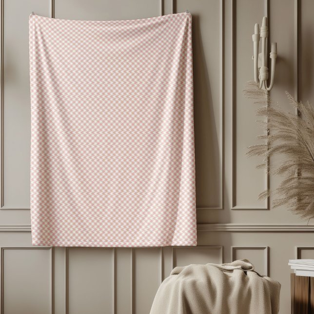 Cobertor De Velo Tendy Rosa Dourado Check Blanket para presente (Trendy Rose Gold Check Blanket for Gifting)