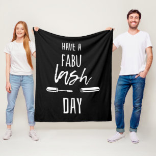 Cobertor De Velo Tenha Um Dia De Lash Fabu