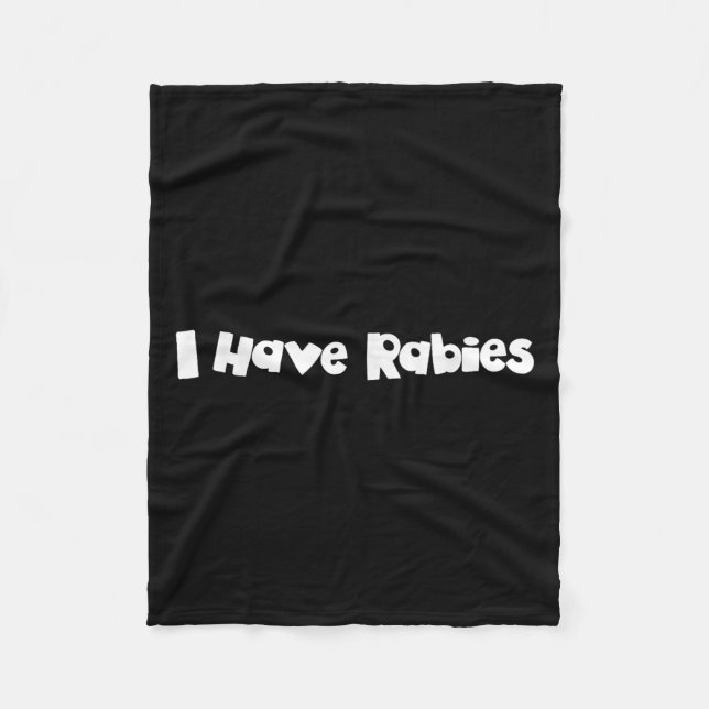 Cobertor De Velo Tenho Camisetas de Rabies......................... (Frente)