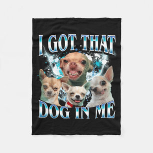 Cobertor De Velo Tenho Esse Cachorro Em Camiseta Engraçada De Chihu