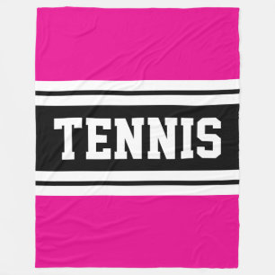 Cobertor De Velo TENIS Fun Bold Listras Corridas Rosa Preto