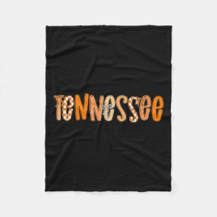 Cobertor De Velo Tennessee Coquette Orange Checkered Arco Girl