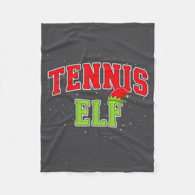 Cobertor De Velo Tennis Elf Christmas Family Matching Group Xmas  (Frente)