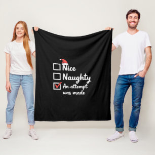 Cobertor De Velo Tentativa de Natal Bom Malvado Foi Feita Xmas