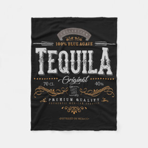 Cobertor De Velo Tequila Mexicano Vintage Cinco De Mayo Desgastado