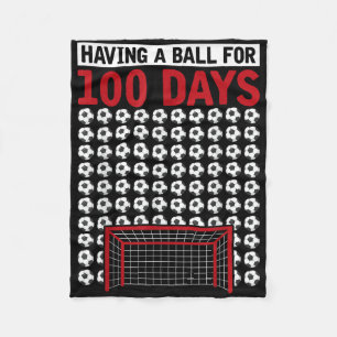 Cobertor De Velo Ter Bola Por 100 Dias De Futebol Escolar 100º