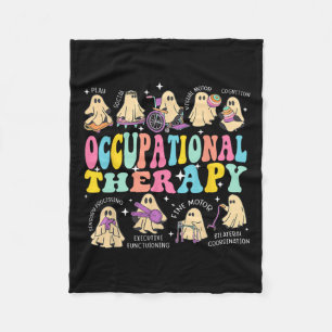 Cobertor De Velo Terapêutica Ocupacional Halloween Spooky