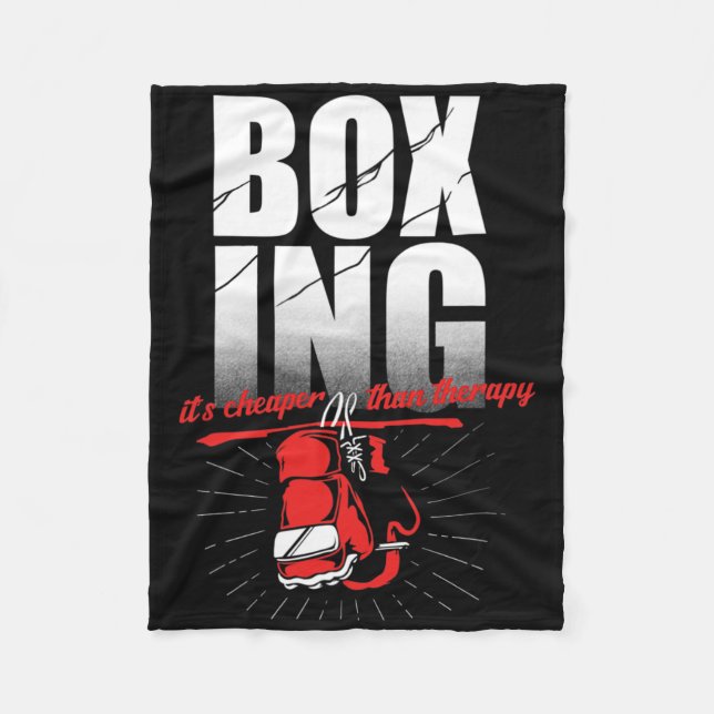 Cobertor De Velo Terapia de Boxe Kickboxing Boxeur  (Frente)