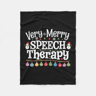 Cobertor De Velo Terapia de Fala Muito Feliz Terapia de Natal