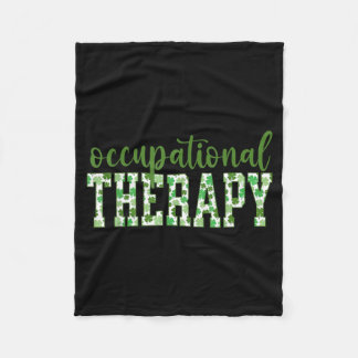 Cobertor De Velo Terapia Ocupacional Shamrock St Patricks Day Ot