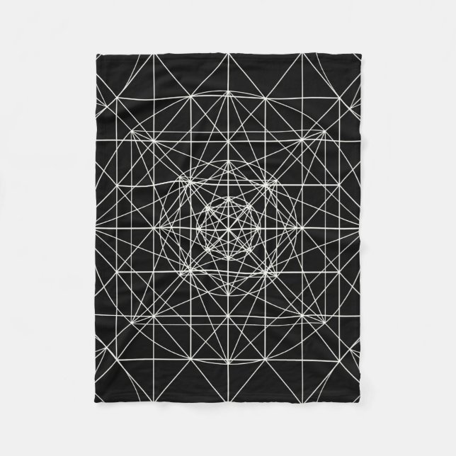 Cobertor De Velo Terceira geometria sagrado templo dimensional/de (Frente)