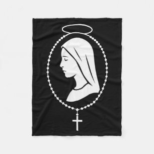 Cobertor De Velo Terço da Virgem Maria - Arte de Oração Cristã Cató