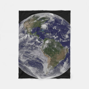 Cobertor De Velo Terra De cheio Com O Furacão Irene Na Costa Leste.