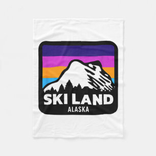 Cobertor De Velo Terra de esqui Fairbanks Alasca esquiando snowboar