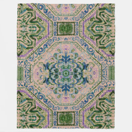 Cobertor De Velo Terra Escura Damask-y Quatrefoil