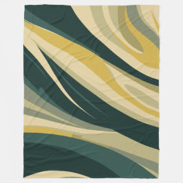 Cobertor De Velo Terra Tones Abstrato Swirl Design