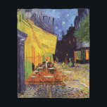 Cobertor De Velo Terraço do café na noite por Van Gogh<br><div class="desc">Terraço do café na noite por Van Gogh.
Visite por favor minha loja para um design mais interessante e mais => bem escolhido zazzle.com/iwheels* da cor</div>