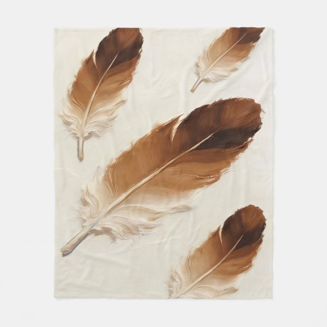 Cobertor De Velo Terracota Marrom Pena Suave Estética Boho (Frente)