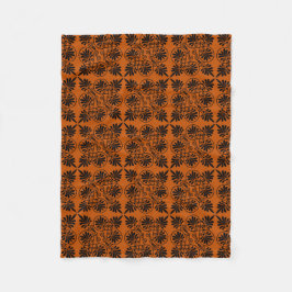 Cobertor De Velo Terracotta Black Ancient Grego Meander Patterno