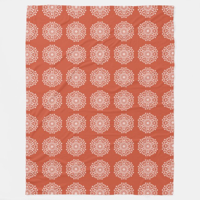 Cobertor De Velo Terracotta Mandala (Frente)
