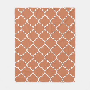 Cobertor De Velo Terracotta — Padrão marroquino mediterrânico