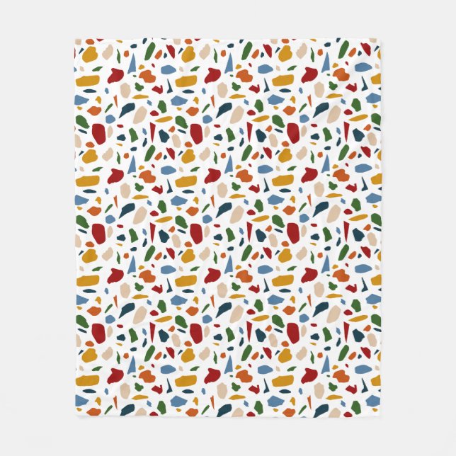Cobertor De Velo Terrazzo Pattern Colorful (Frente)