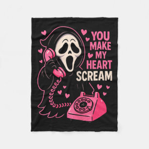 Cobertor De Velo Terror Creepy Fofo Faça Meu Coração Gritar Dia dos