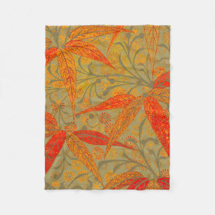 Cobertor De Velo Terthy Bamboo Art Vintage Impressão Orange