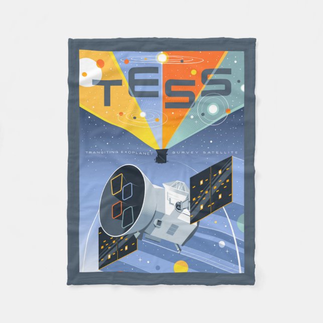 Cobertor De Velo Tess Space Telescope Poster. (Frente)