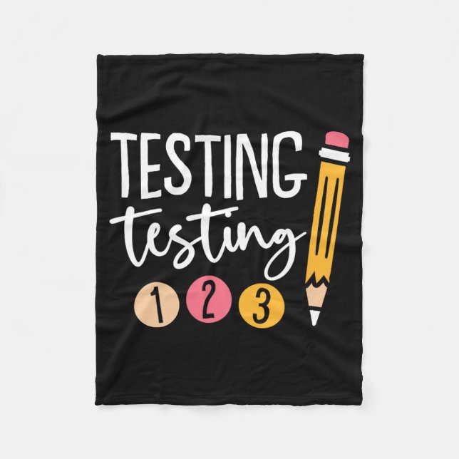 Cobertor De Velo Teste 123 Cute Test Day 3 (Frente)