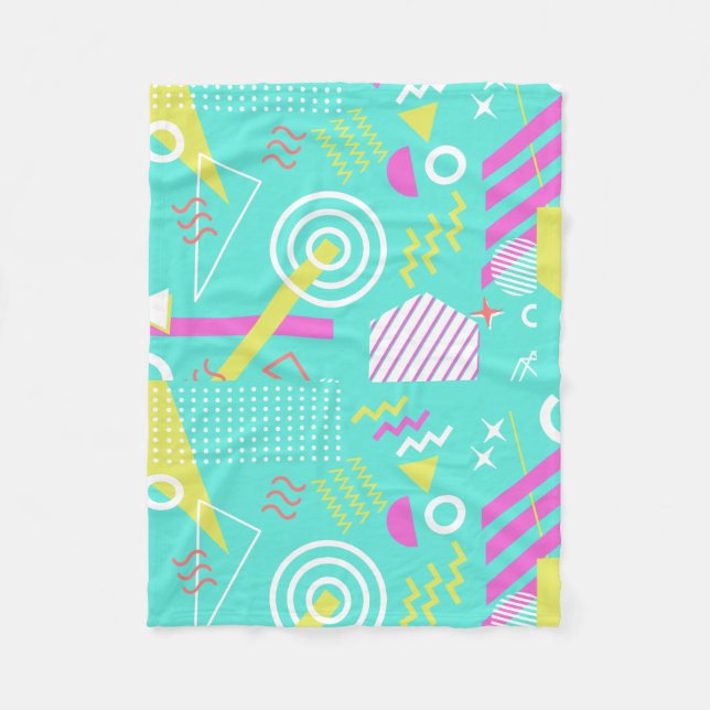 Cobertor De Velo teste padrão 90s geométrico (Frente)