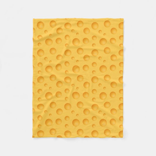 Cobertor De Velo Teste padrão amarelo do queijo (Frente)