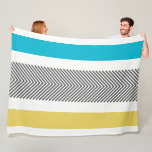 Cobertor De Velo Teste padrão azul geométrico asteca da seta do