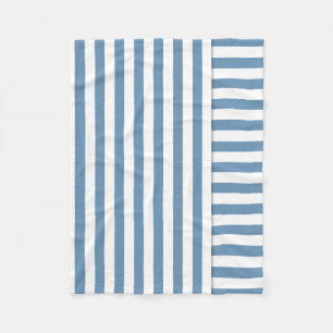 Cobertor De Velo teste padrão branco azul da listra