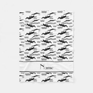 Cobertor De Velo Teste padrão branco conhecido personalizado da