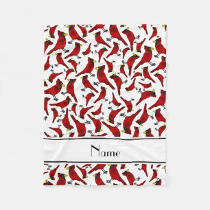 Cobertor De Velo Teste padrão branco conhecido personalizado dos