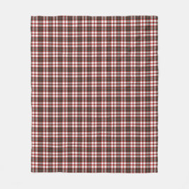 Cobertor De Velo Teste padrão branco, vermelho, e verde escuro da