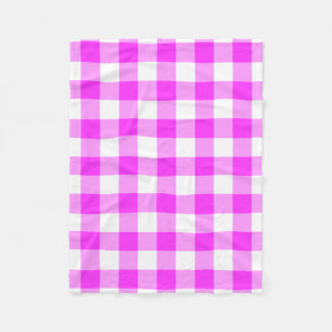 Cobertor De Velo Teste padrão cor-de-rosa e branco do guingão