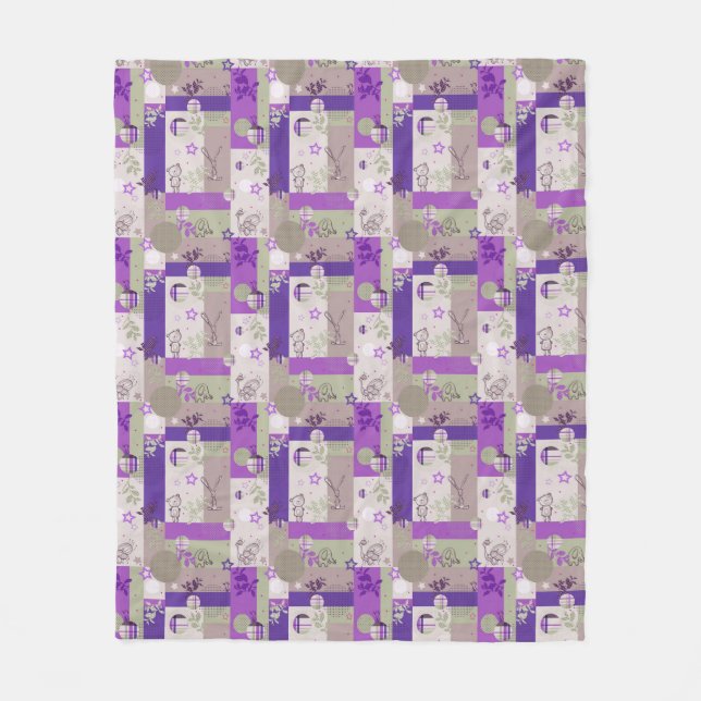 Cobertor De Velo Teste padrão da edredão do bebê (Frente)