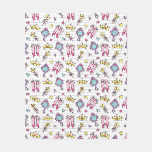 Cobertor De Velo teste padrão da princesa da borboleta (Frente)