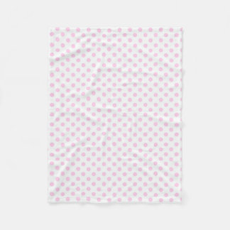 Cobertor De Velo Teste padrão de bolinhas branco cor-de-rosa bonito