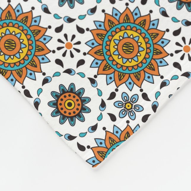 Cobertor De Velo Teste padrão de flor opulento da estrela do (Quina)