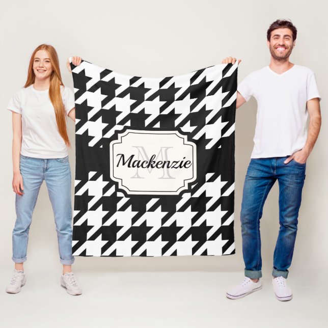 Cobertor De Velo Teste padrão de Houndstooth (In Situ)
