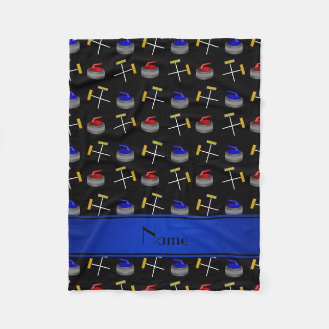 Cobertor De Velo Teste padrão de ondulação preto conhecido (Frente)