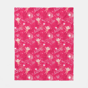 Cobertor De Velo Teste padrão do dia dos namorados com Cupido