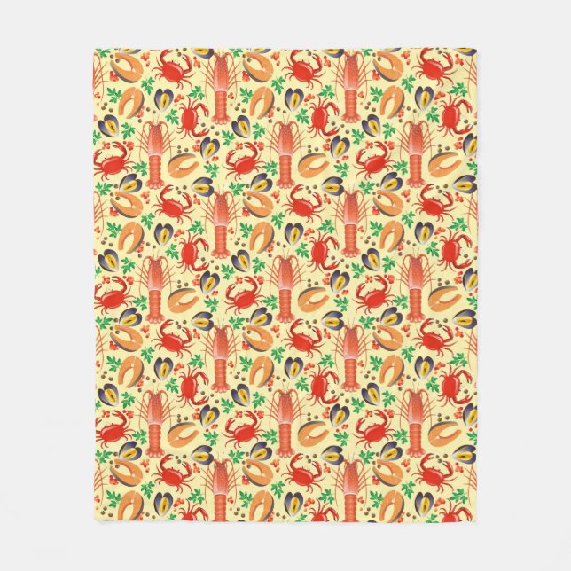 Cobertor De Velo Teste padrão do marisco (Frente)