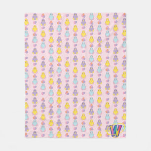 Cobertor De Velo Teste padrão do pintinho do primavera de Lil