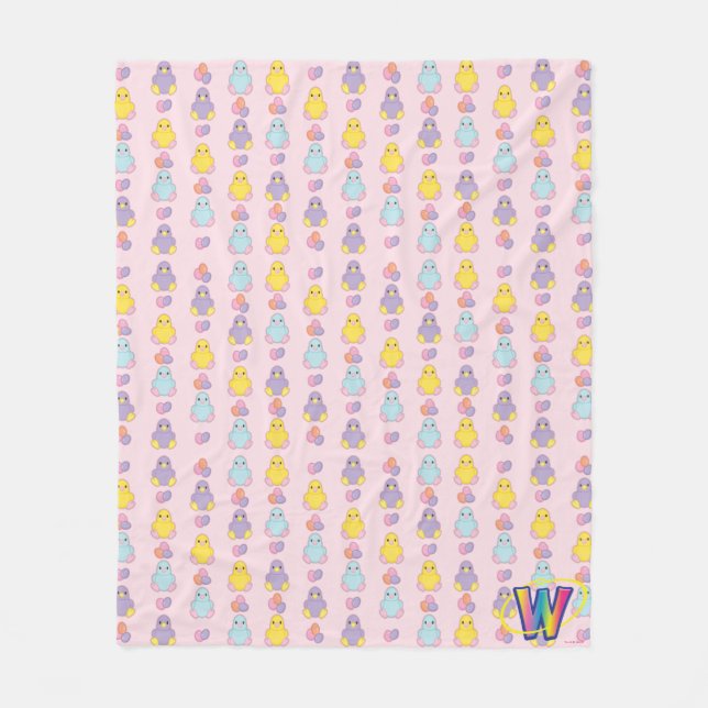 Cobertor De Velo Teste padrão do pintinho do primavera de Lil (Frente)